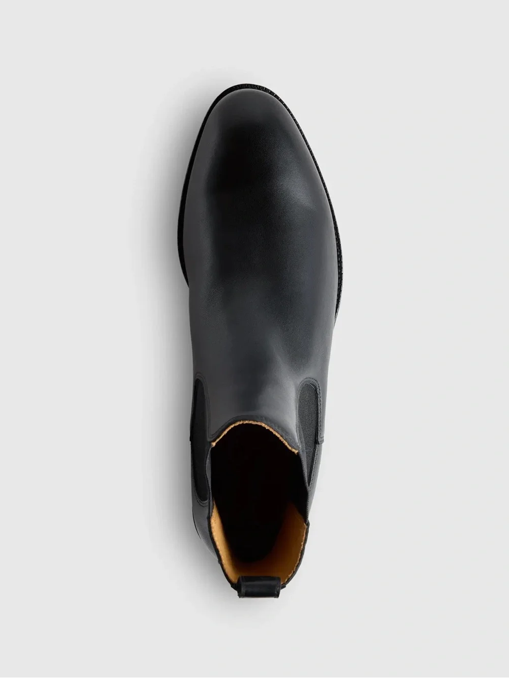 Quince Men's Essential Leather Dress Chelsea Boot Black Size 9 NIB